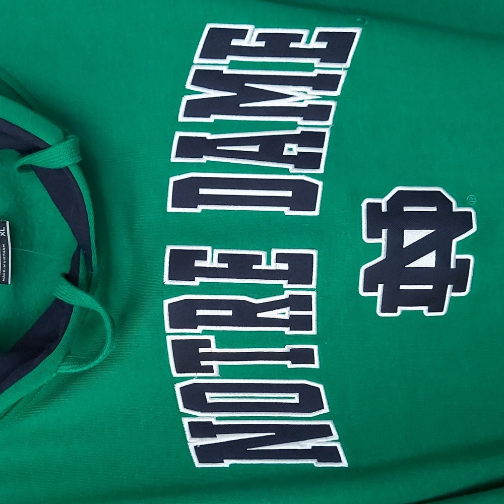 -🆕 Notre Dame Men's Pullover Hoodie Stadium Athletics Size XL Gift For Him, NEW - Picture 2 of 10